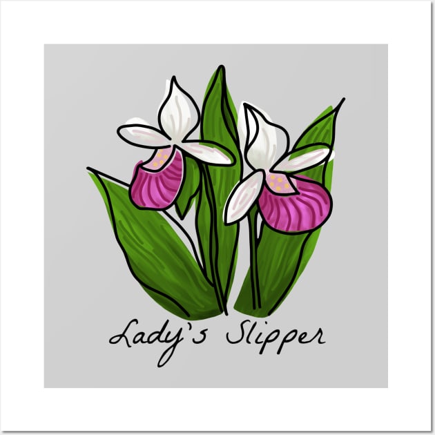 Lady's Slipper Wall Art by Slightly Unhinged